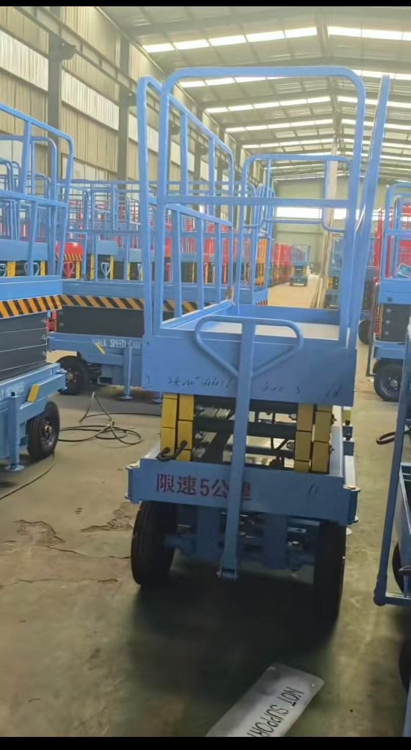 Mass Mobile Scissor Lifts Stock In Warehouse | Self Propelled Aerial Work Platform